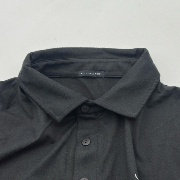 LUCID Motors POLO SHIRT Black Electric Car Luxury EUC Large & X Large - Picture 5 of 13